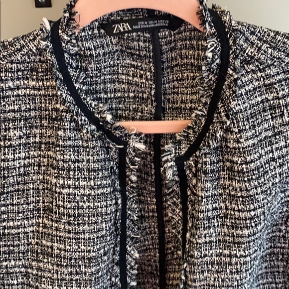 Zara Ruffle Tweed Jacket - Picture 4 of 5